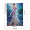 >SALE<5D DIY Full Round Drill Partial AB Diamond Painting Garden Princess Back 45x60cm