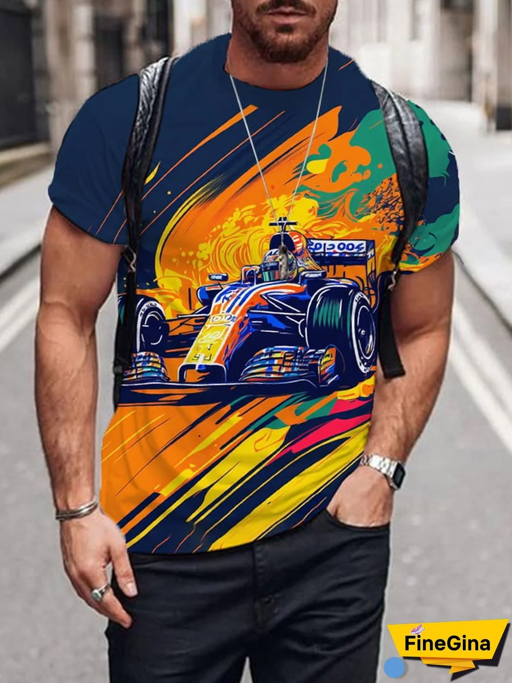 Men's F1 Lovers Print T-shirt