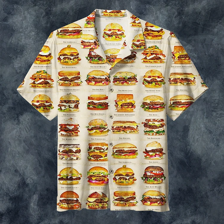 Delicious Hamburger | Hawaiian Shirt