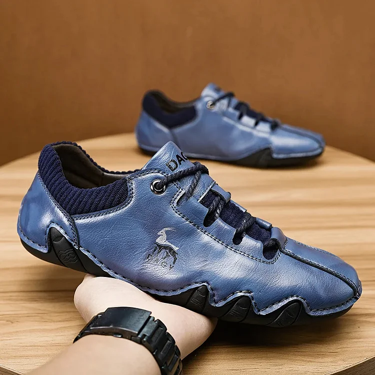 Italian Hand Stitched Boots Plus Size Men's Octopus Casual Shoes