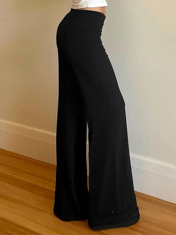 Brownm vintage high waist flared straight leg pants
