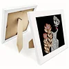 Golden Leaf Lady Special Shape Partial Drill Dimond Art Paintings with Plastic Frame 17x17cm
