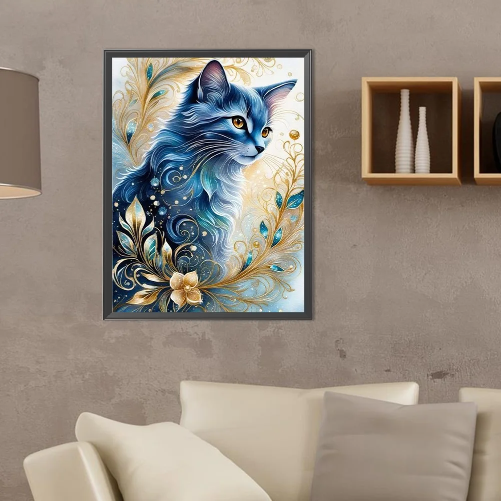 Diamond Painting - Full Round Drill - Cat(Canvas|30*40cm)