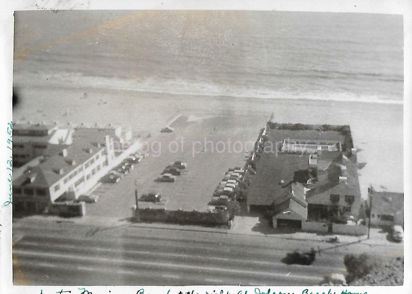 Santa Monica Beach 1950's CALIFORNIA 5x7 FOUND Photo Poster painting Vintage bw Original 11 10 C