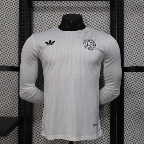 2025 Long Sleeve Player Version Germany 125th Anniversary Edition White Football Shirt 1:1 Thai Quality