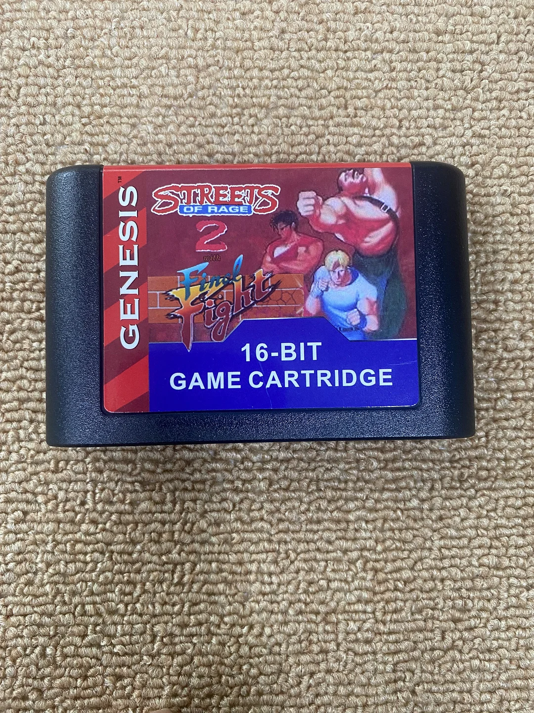Final Fight in Street of Rage 2 For SEGA Genesis & Mega Drive - 16 Bit Game Cartridge