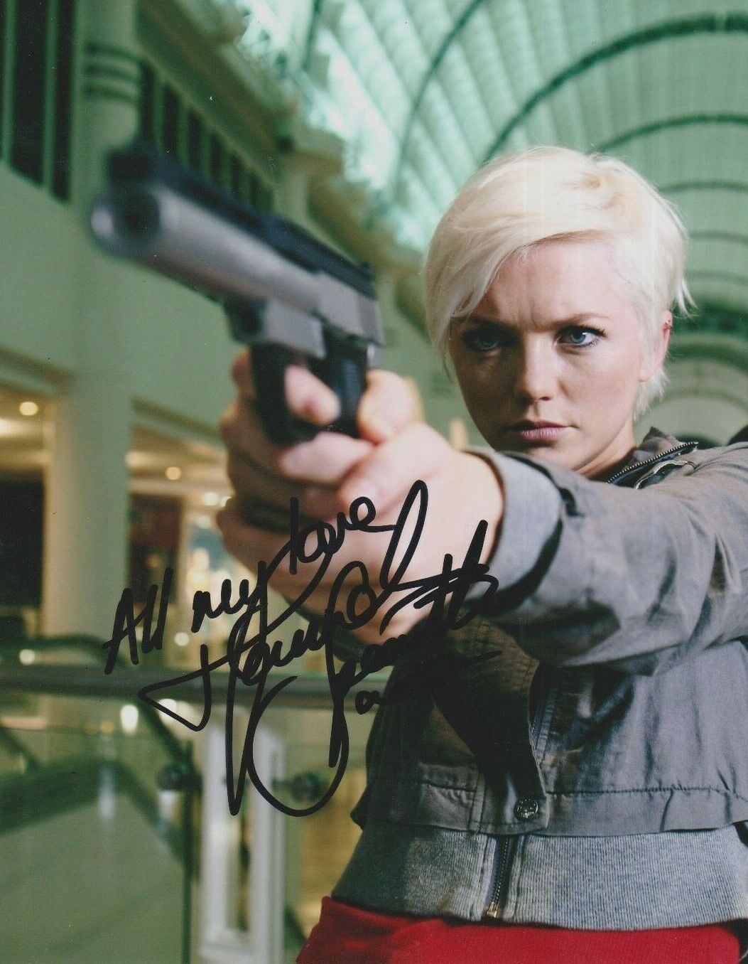 Hannah Spearritt **HAND SIGNED** 10x8 Photo Poster painting ~ AUTOGRAPHED ~ Primeval