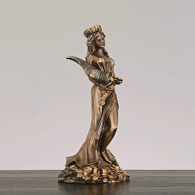Ornaments Goddess Luck Statue Fate Fortune Figurine