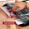 A4 Multifunctional Leather Folder, Business Manager Folder, Office Document Handbag with Zipper
