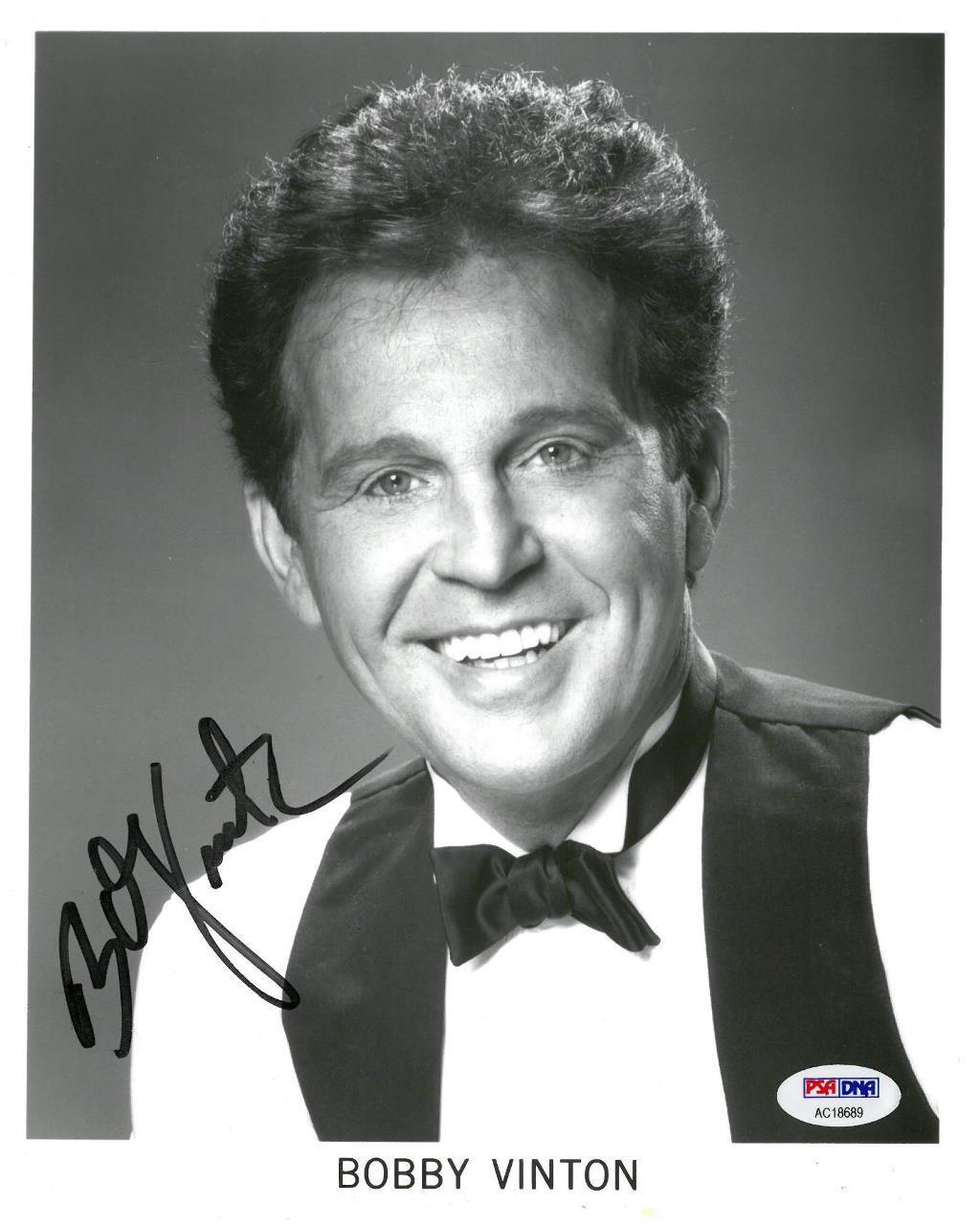 Bobby Vinton Signed Authentic Autographed 8x10 B/W Photo Poster painting PSA/DNA #AC18689