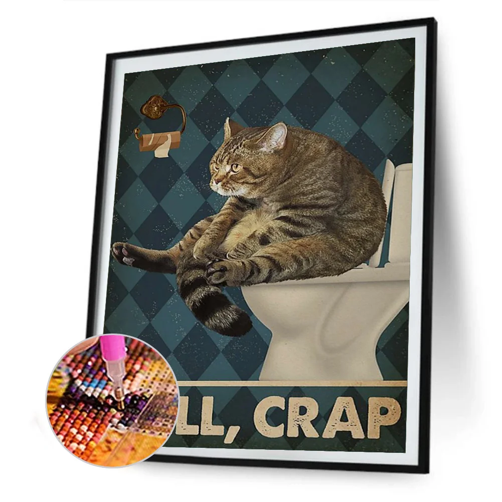 Diamond Painting - Full Round Drill - Black Cat(30*40cm)