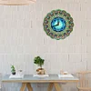 (US Local)DIY Full Drill Special Shape Diamond Painting Datura Clock it