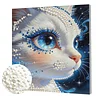 uk.everydayedeals DIY Pearl Painting With Frame - Handmade Self-Adhesive Pearls - Kitten(30*30cm)
