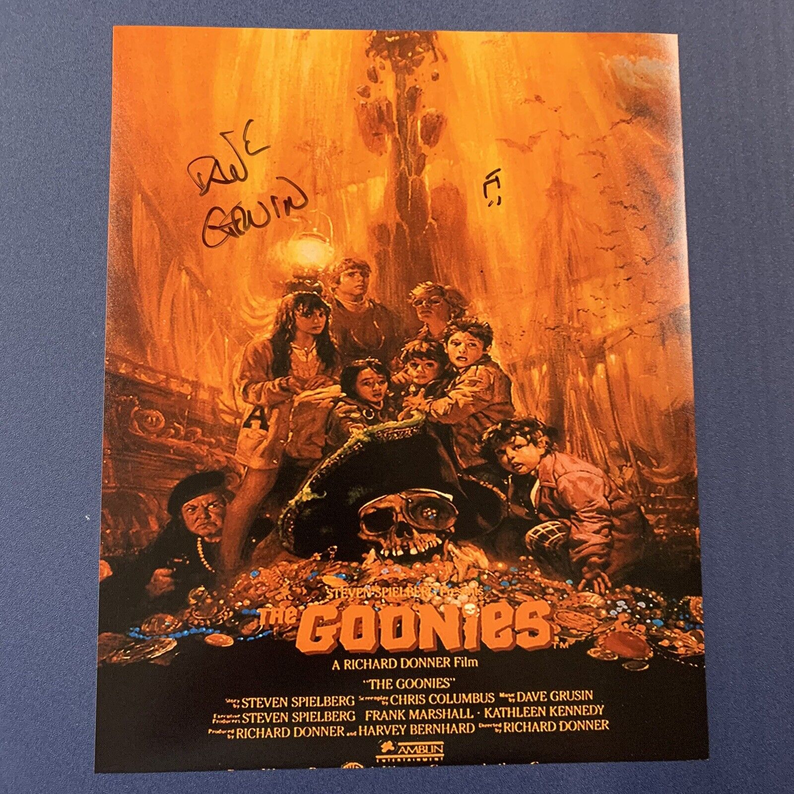 DAVE GRUSIN HAND SIGNED 8x10 Photo Poster painting AUTOGRAPHED THE GOONIES MOVIE COMPOSER COA