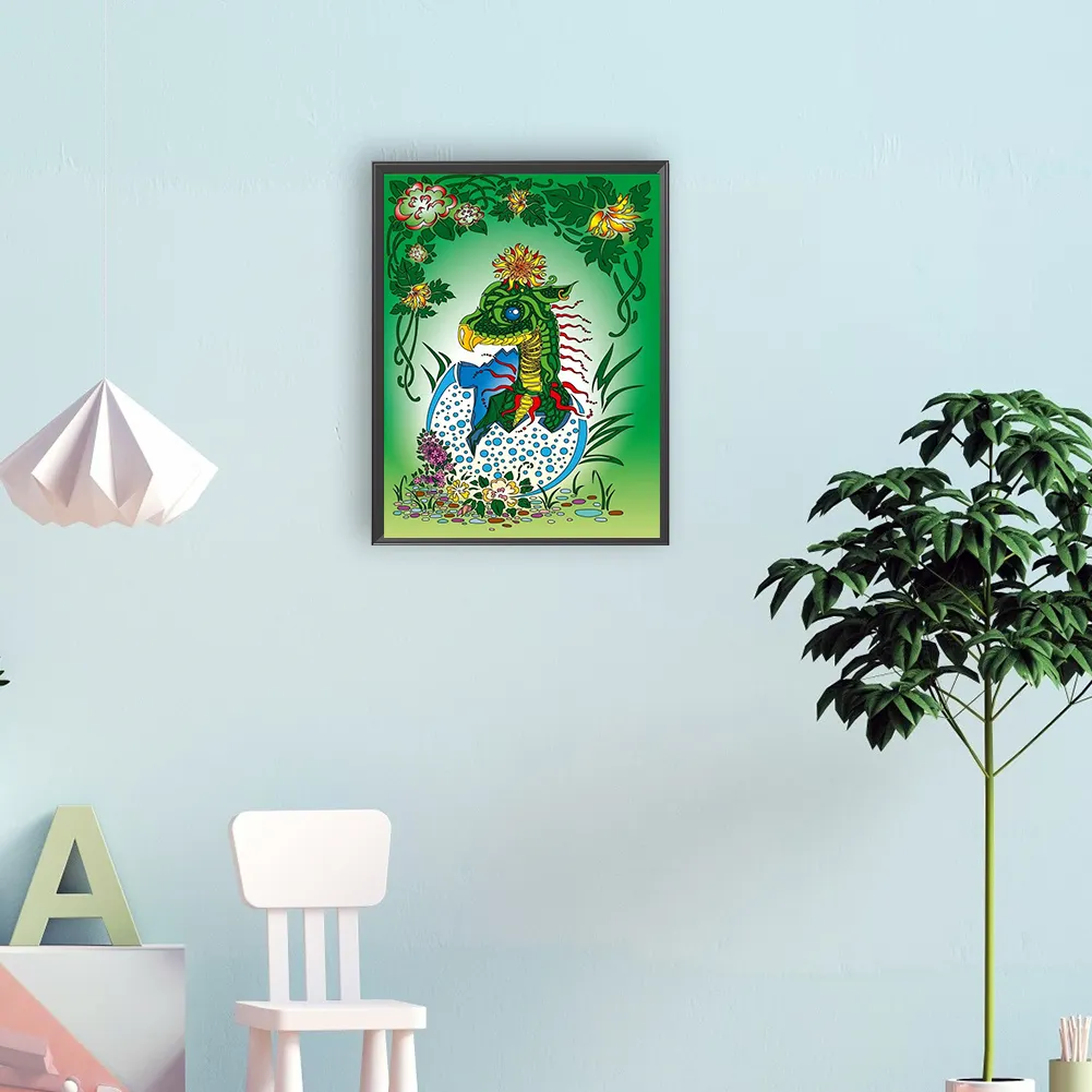 Full Round Diamond Painting 30*40cm - Dragon