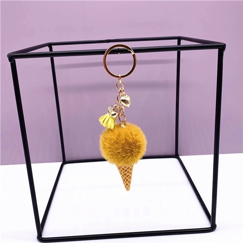 Cute Ice Cream Metal Keychain