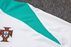Joyfball 2024/2025 Portugal Half-Pull Training Suit White Football Shirt