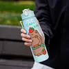 700ml Capybara Cute Water Cup with Straw & Handle Travel Water Bottle for Sports