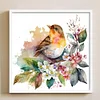 Flowers Bird - 18CT Stamped Cross Stitch 20*20cm/7.87*7.87in