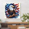 Amerikanische Flagge Adler - runder Bohrer Diamantmalerei - 30*30cm
