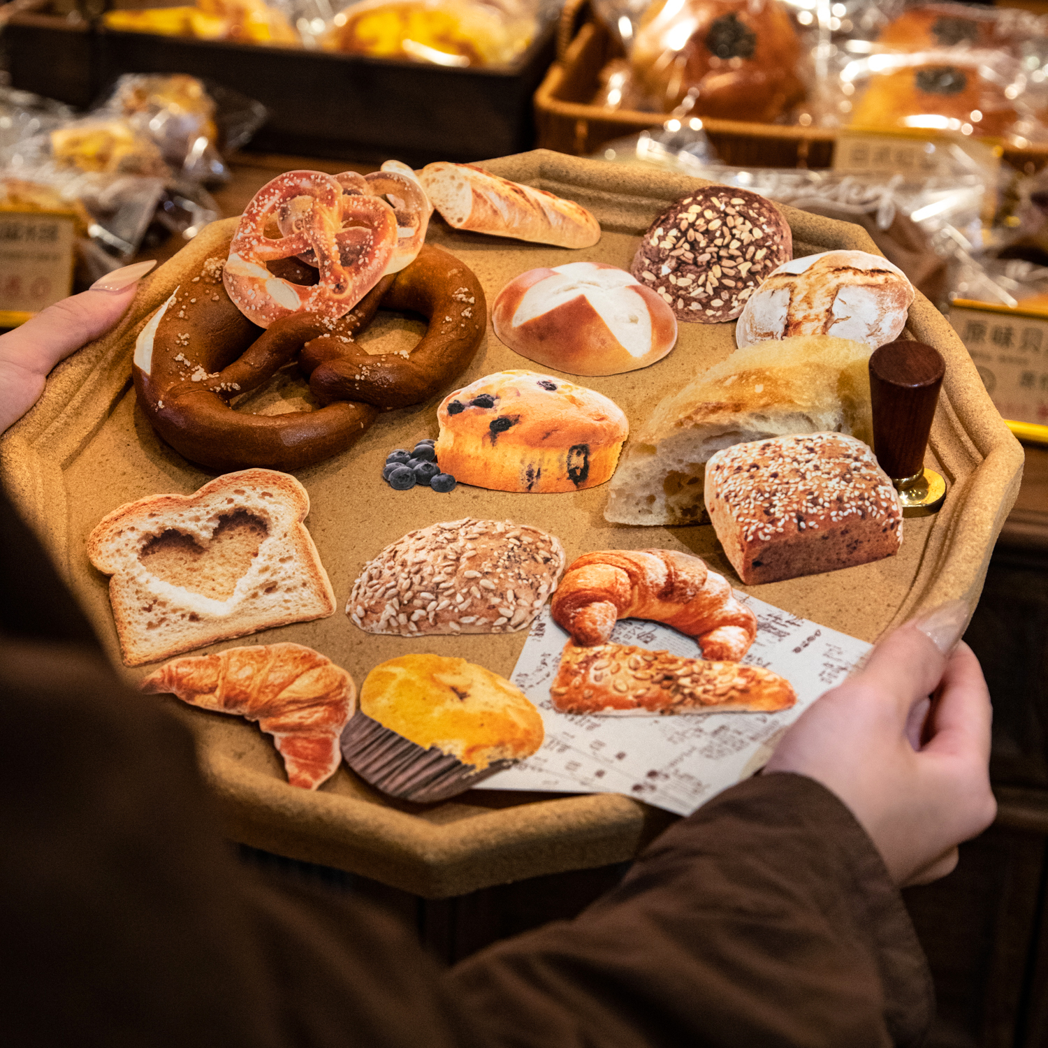 스티커 - 마이샹 베이커리 시리즈 빈티지 빵 토스트