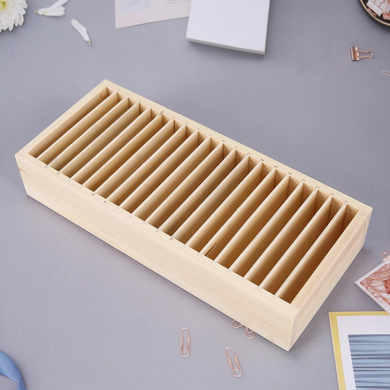 1 Piece Solid Wood Minimalist Classic Style Rectangle Jewelry Rack