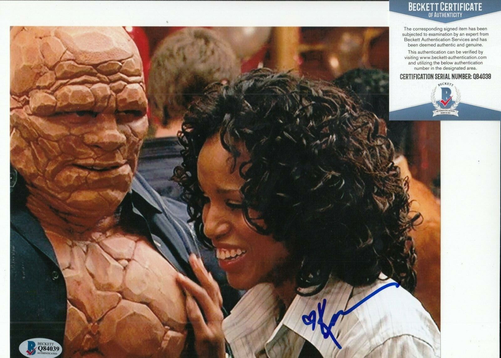 KERRY WASHINGTON signed (FANTASTIC 4) Movie *Alicia Masters* 8X10 BAS BECKETT