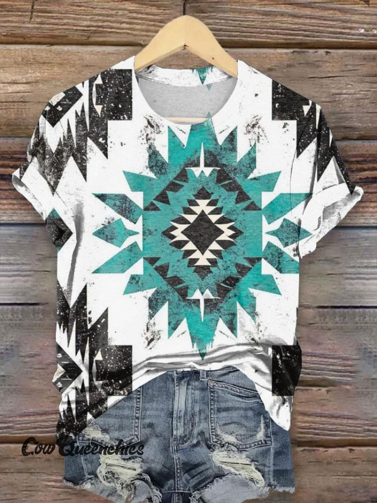 Vintage Art Print T-Shirt Multicolor / S