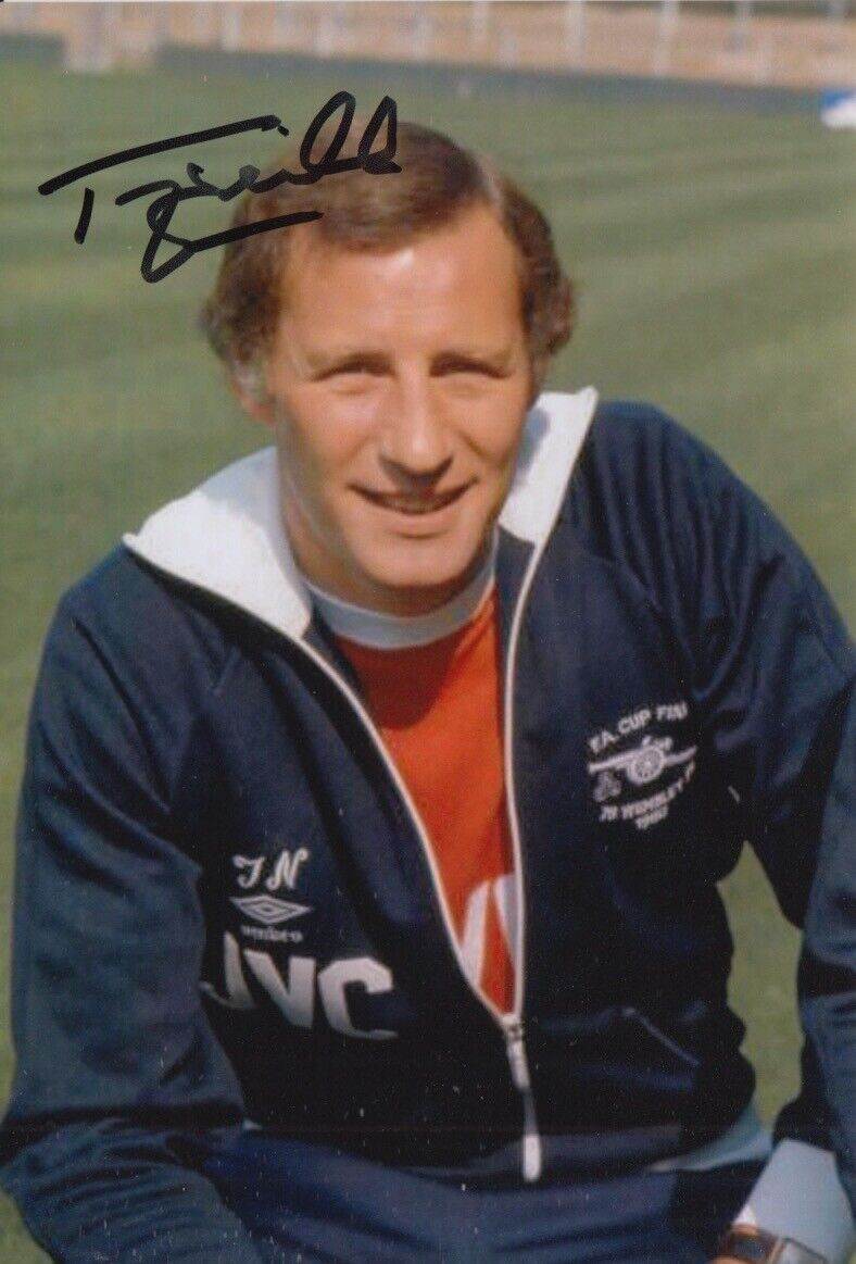 TERRY NEILL HAND SIGNED 6X4 Photo Poster painting ARSENAL FOOTBALL AUTOGRAPH 15