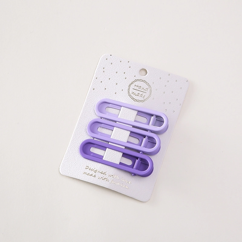 Minimalist Solid Color Alloy Hollow Out Hair Clip 1 Set
