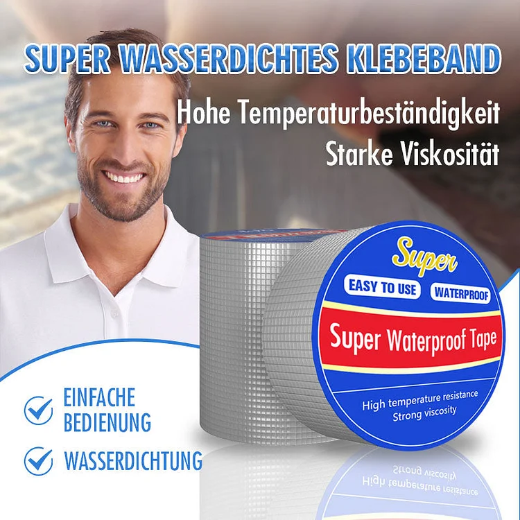 Super Klebriges & Wasserdichtes Aluminium-Folienband