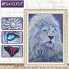 5D DIY Special Shaped Diamond Painting Lion Cross Stitch Embroidery Kits
