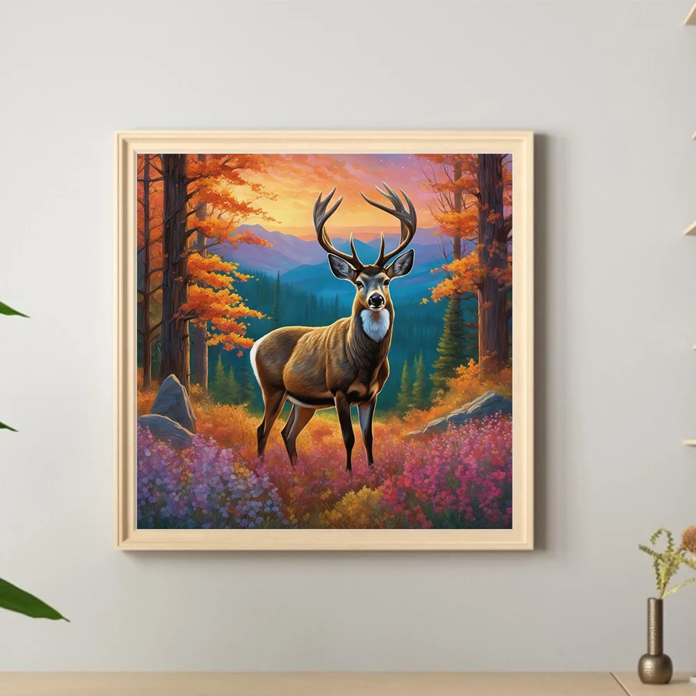 Diamond Painting - Full Round Drill - Elk(Canvas|40*40cm)