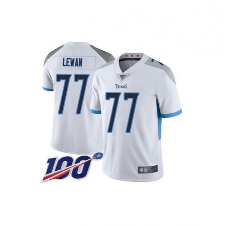 Men's Tennessee Titans #77 Taylor Lewan White Vapor Untouchable Limited Stitched Football Jersey 5JE8