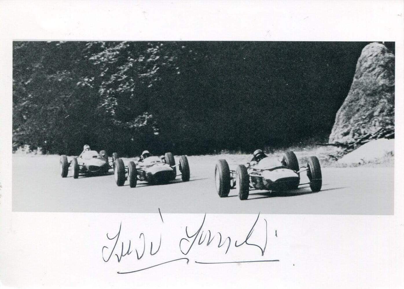 Trevor Taylor (+) autograph, FORMULA ONE driver 1961-64, signed Photo Poster painting