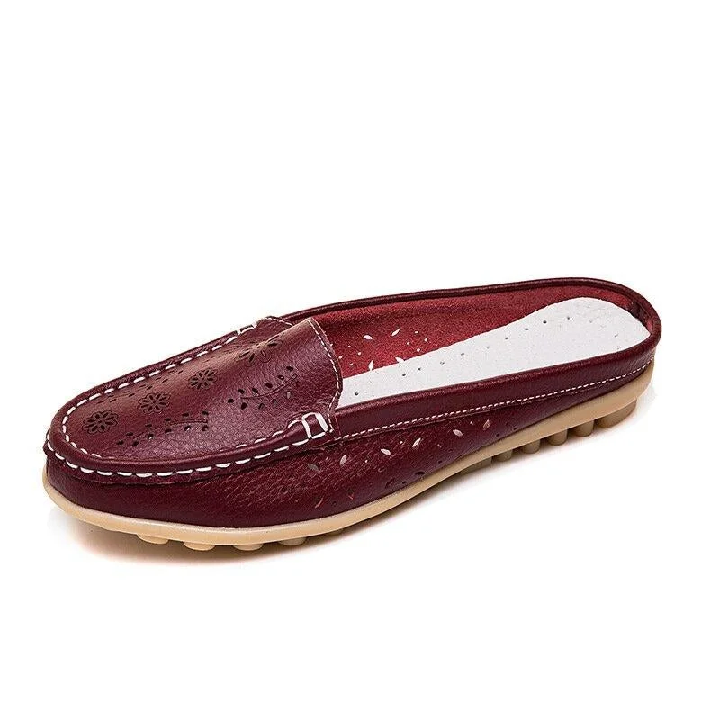🔥 Autumn Genuine Leather Moccasins Women Loafers