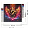>SALE<5D DIY Full Round Drill Diamond Painting Letter Z Kit Home Decor Craft 30x30cm