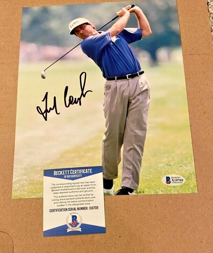 FRED COUPLES SIGNED 8X10 GOLF PGA Photo Poster painting BECKETT CERTIFIED BAS MASTERS