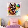 German Shepherd Playing Ball-11CT Stamped Cross Stitch 40*40cm/15.75*15.75in