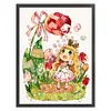 【Limited Stock Sale】Full Embroidery Cotton Thread 11CT Printed Girl and Tulips Cross Stitch 50x65cm tapestrymarket