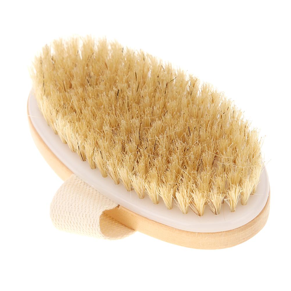 

Soft Natural Bristle SPA Brush Wooden Bath Shower Brush Skin Body Massager, 501 Original