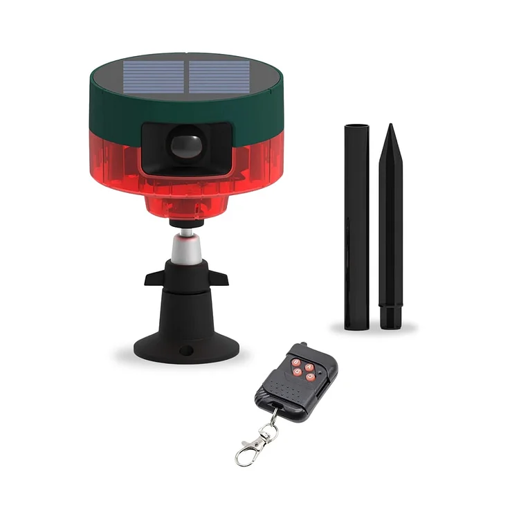 Solar Strobe Light Motion-Activated Animal Repeller