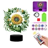 Sunflower Diamond Painting Night Light 5D DIY Diamond Art Lamp Home Decor