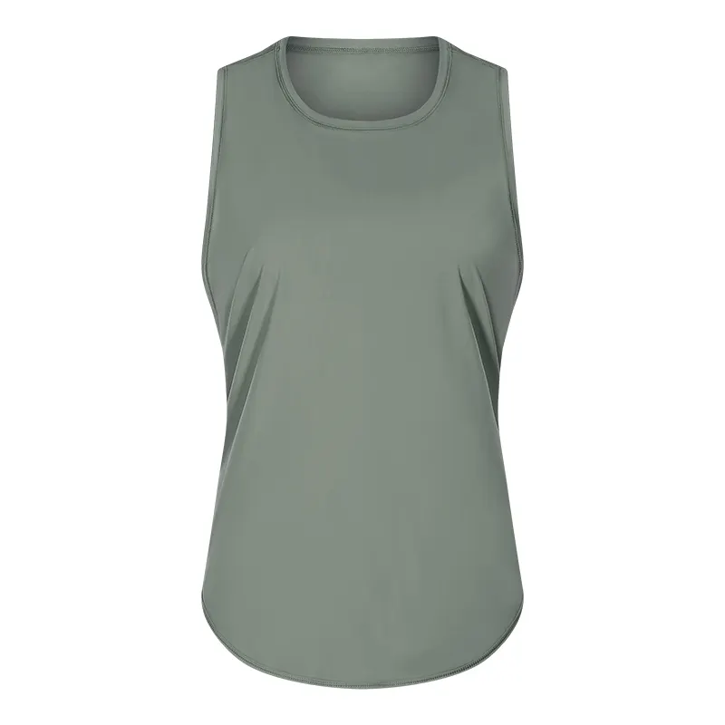 Moss green strappy workout tanks on sale