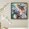(Multi-Style)Elegant Butterfly Girl-Partial Special Shaped Diamond Painting 30*30cm