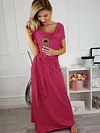 Flexible Neck Designed Bandage Maxi Dress