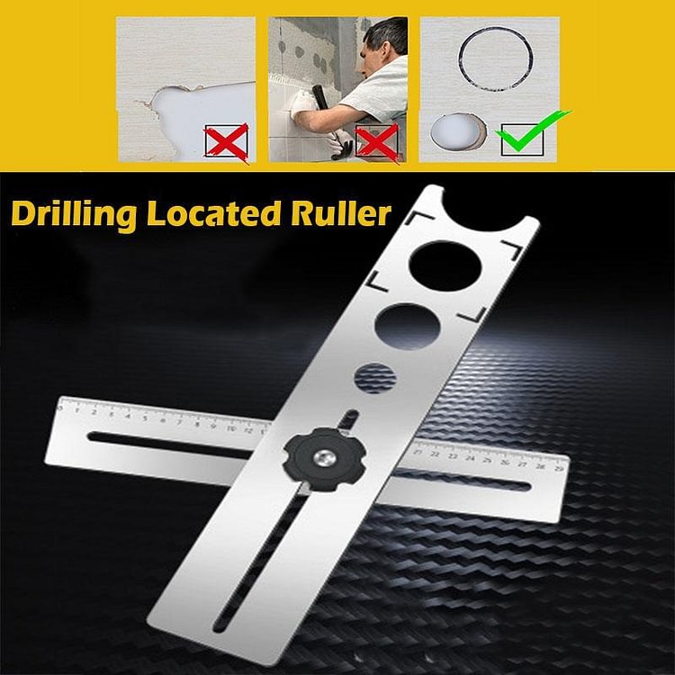 Drilling Locating Ruler