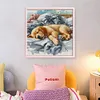 Sleeping Golden Retriever-11CT Stamped Cross Stitch 40*40cm tapestrymarket
