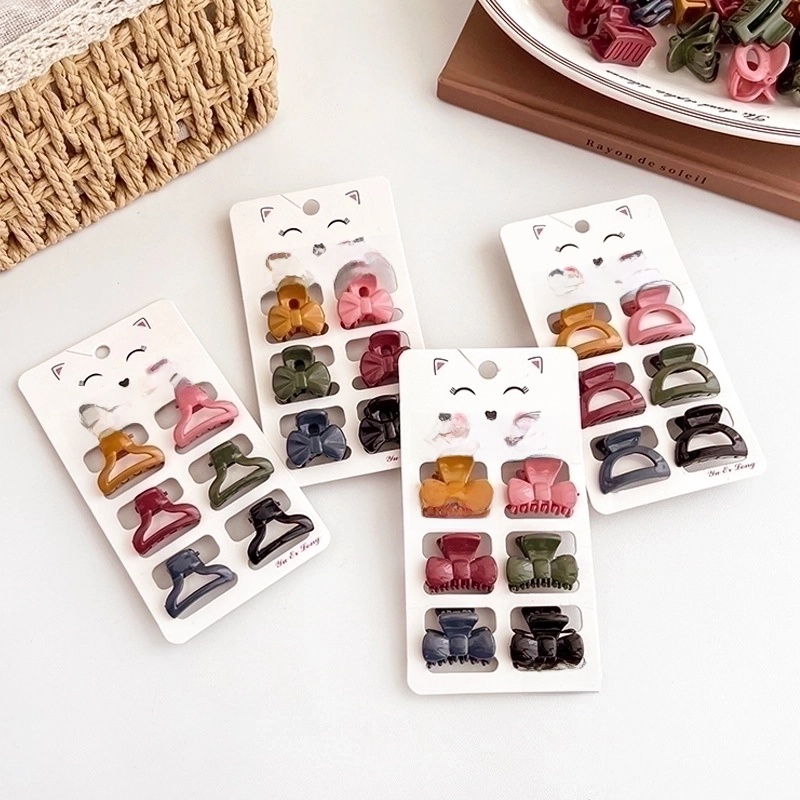 Women's Minimalist Geometric Resin Stoving Varnish Hair Claws