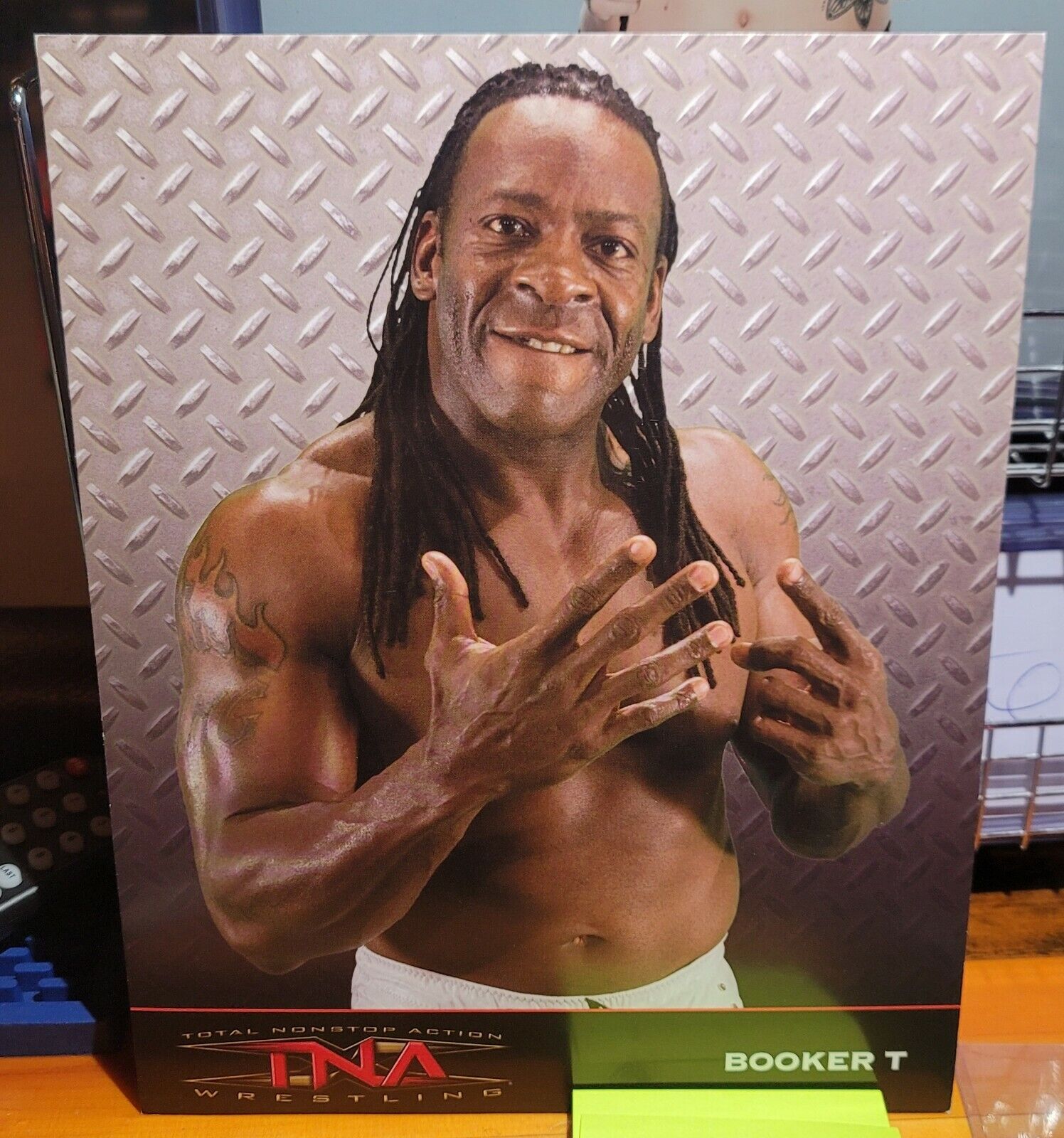 Booker T TNA Impact official original 8x10 wwe wwf promo Photo Poster painting